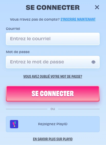 Interface de connexion sécurisée